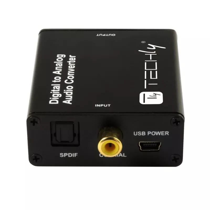 Techly IDATA SPDIF-9 garso keitiklis Juodas