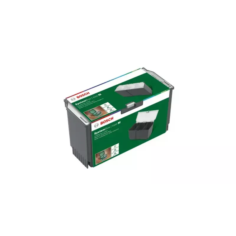 Dėžutė laikymui Bosch SystemBox stačiakampė polipropileninė 235×105×133 mm Juoda/Pilka