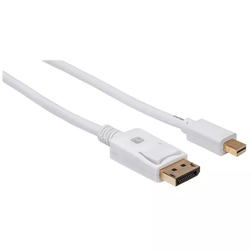 Techly ICOC MDP-010T4K DisplayPort kabelis 1 m Mini DisplayPort Baltas