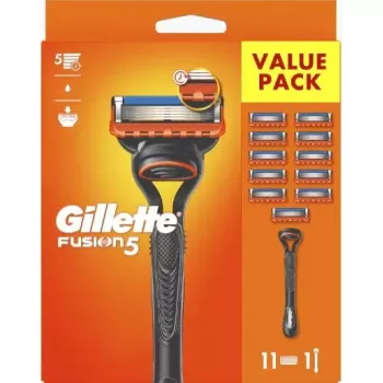 Tiesus skustuvas Gillette Fusion5 – juodai oranžinis, 1 vnt.