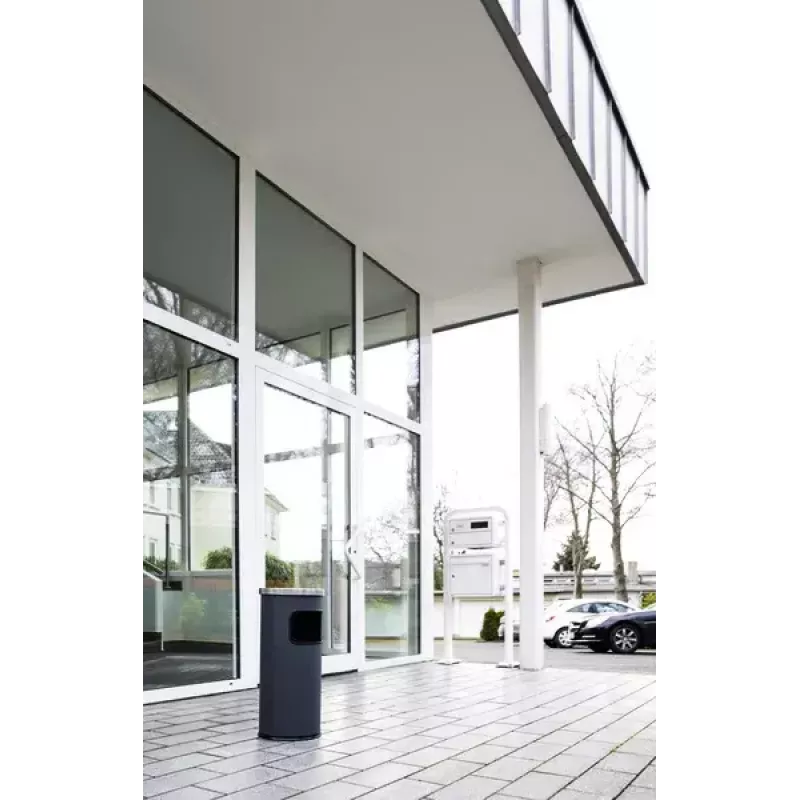 Metalinė šiukšliadėžė su pelenine ir gesintuvu Durable 17 l