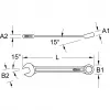 Kombinuotas veržliaraktis KS Tools 517.0610, 10 mm, chromo-vanadis, 140 mm ilgio