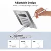 Techly 8-in-1 USB-C Hub Docking Station stovas planšetei, sidabrinis, aliuminis, 360°