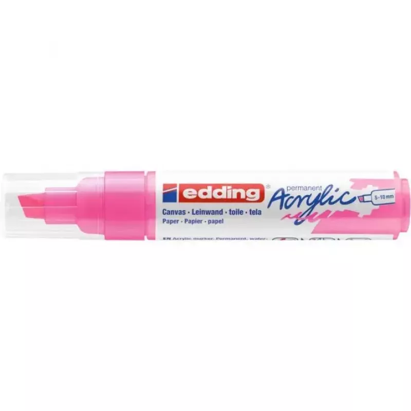 Markeris Edding 5000 Chisel tip Rožinis neoninis 1 vnt
