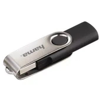 Hama 16GB USB 2.0 atmintukas USB Type-A juodas, sidabrinis
