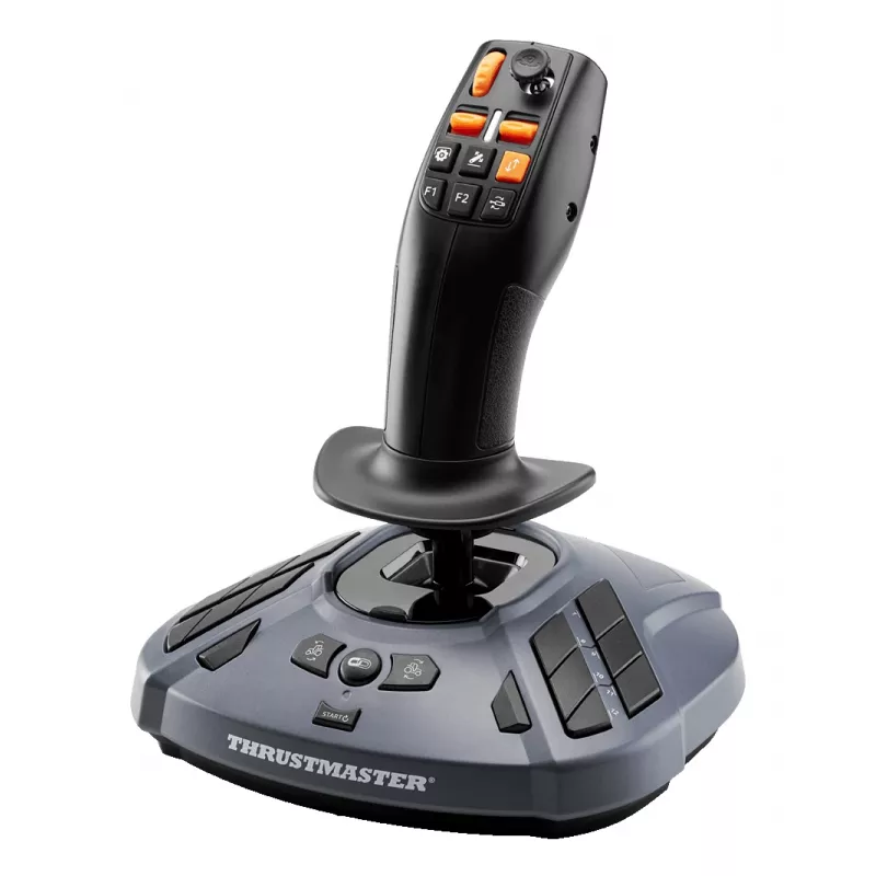 Thrustmaster T128 SimTask Farming Pack vairas + pedalai + pavarų svirtis juoda PC, PlayStation 4, PlayStation 5