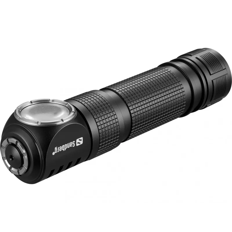 Sandberg Headlamp 1000 Pro priekinė lemputė, juoda, aliuminis, IP66, LED, 25 lm