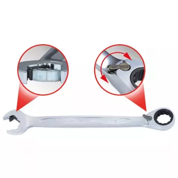 Kombinuotas veržliaraktis KS Tools 503.5919 19mm chromo-vanadžio plienas