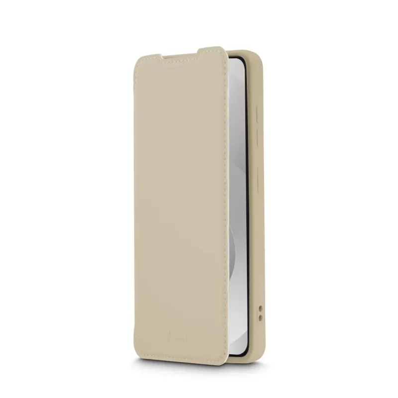 Folio dėklas HAMA Fantastic Feel Samsung Galaxy S26, 16 cm (6,3 colio), smėlio spalvos, 2 kortelių kišenės