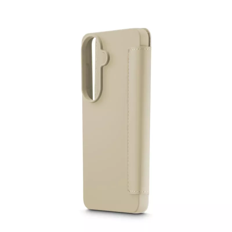 Folio dėklas HAMA Fantastic Feel Samsung Galaxy S26, 16 cm (6,3 colio), smėlio spalvos, 2 kortelių kišenės