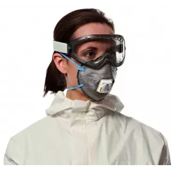 Dulkės kaukė 3M 9922C2, daugkartinė respiratoriaus tipo, rinkinys 2 vnt., antracito spalvos