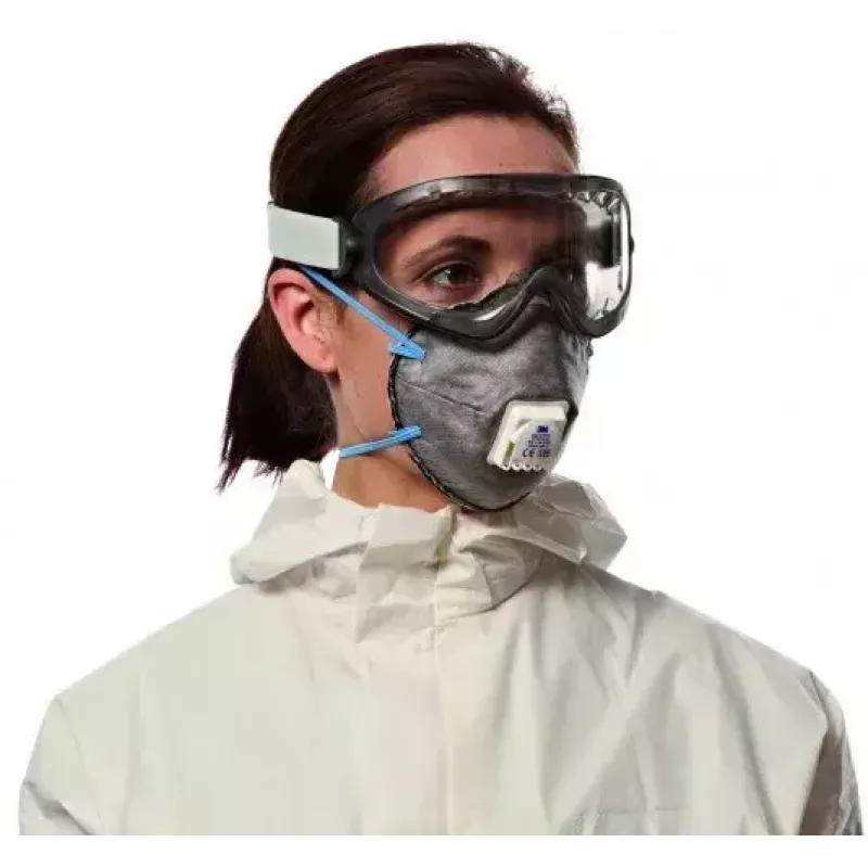 Dulkės kaukė 3M 9922C2, daugkartinė respiratoriaus tipo, rinkinys 2 vnt., antracito spalvos