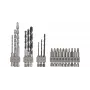 Gręžtų rinkinys Bosch 2609256989, 19 vnt. – betonui, metalui, medžiui, nerūdijančio plieno apdaila