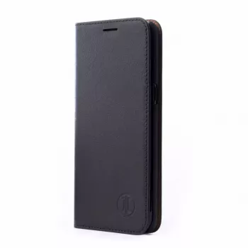 JT BERLIN Tegel odinis dėklas su užraktu iPhone 14 15,5 cm juodas