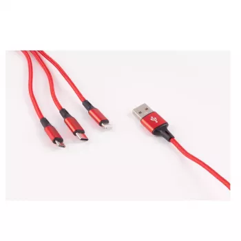 USB laidas ShiverPeaks BS14-50070 1,2 m USB A USB C Micro-USB B juodas