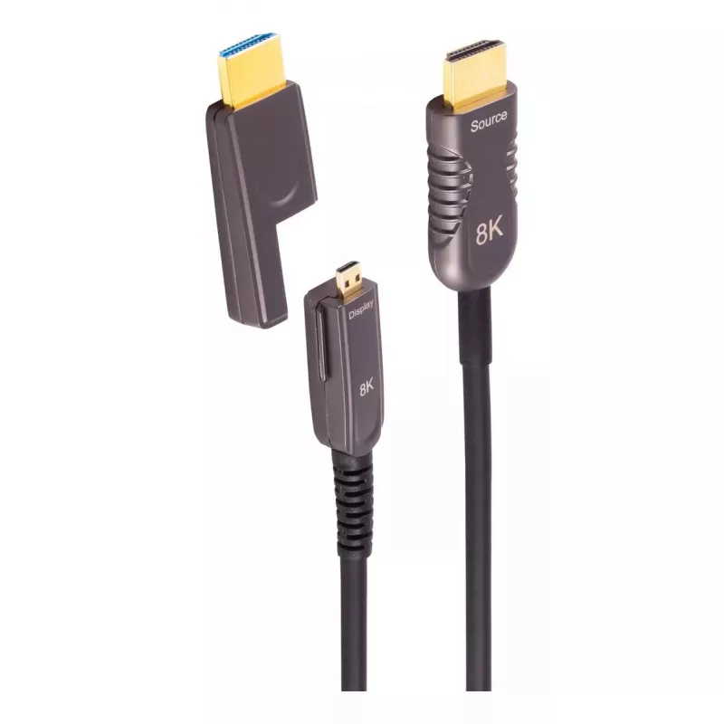 HDMI kabelis ShiverPeaks BS30-52505 50 m HDMI Type A (standartinis) vyriškas – HDMI Type D (mikro) vyriškas 48 Gbit/s