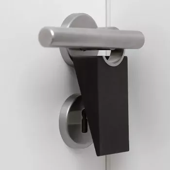 Durų stabdiklis Blomus WEDO juoda guma nerūdijantis plienas