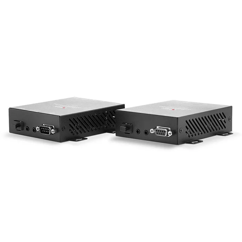 Lindy 300m Fibre Optic HDMI 4K60 ir USB KVM prailgintuvas, siųstuvas ir imtuvas, 300 m, 3840 x 2160 pikseliai, juoda, metalas