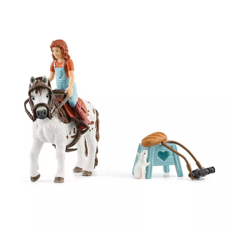 schleich HORSE CLUB Mia ir Spotty – arklys su raiteliu