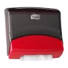 Popierinių rankšluosčių dozatorius Tork 654008 – sieninis, raudonas