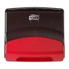 Popierinių rankšluosčių dozatorius Tork 654008 – sieninis, raudonas