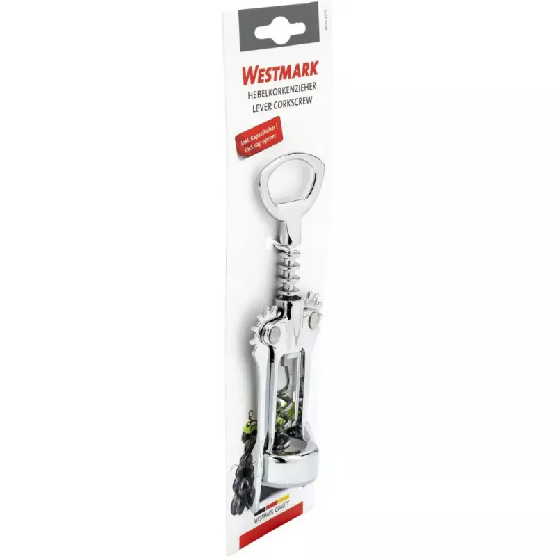 Rankinis kamščiatraukis Westmark 60202270, plieninis, 173×63×37 mm