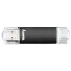 Hama Laeta Twin 16GB USB atmintukas USB Type-A / Micro-USB 3.2 Gen 1 juodas
