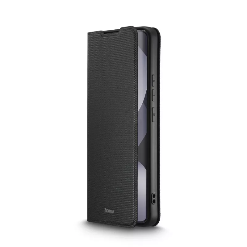 Folio dėklas HAMA Daily Protect Redmi Note 15 (6,77 colio) – juodas, 2 kišenės kortelėms, stovas