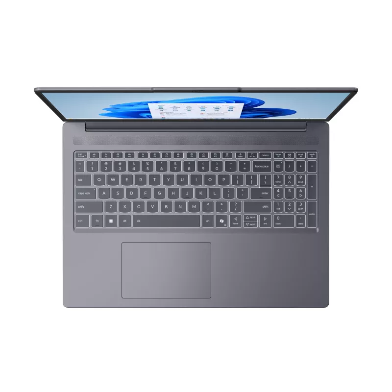 Nešiojamas kompiuteris Lenovo IdeaPad Slim 3 16ARP10 AMD Ryzen™ 3 7335U 40,6 cm (16 colių) WUXGA 8 GB DDR5-SDRAM 512 GB SSD Wi-Fi 7 (802.11be) Windows 11 Home Pilka