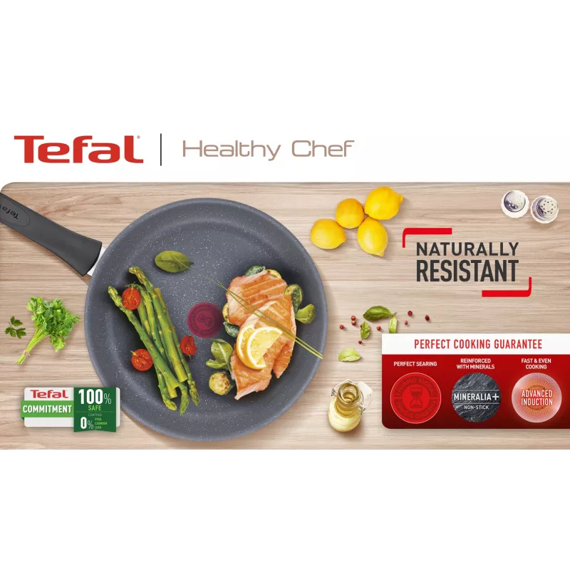 Universali keptuvė Tefal Healthy Chef G15002 20 cm pilka