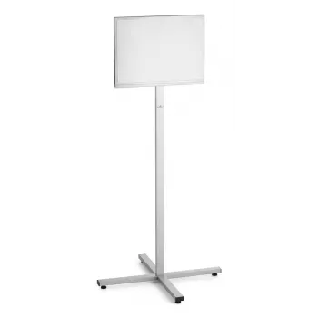 Informacinis stovas Durable 502957 A3 nerūdijančio plieno, 638×638×1420 mm, antracito/pilka