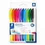 Užsegamas ištraukiamas tušinukas Staedtler Ball 4320 Įvairiaspalvis 10 vnt.