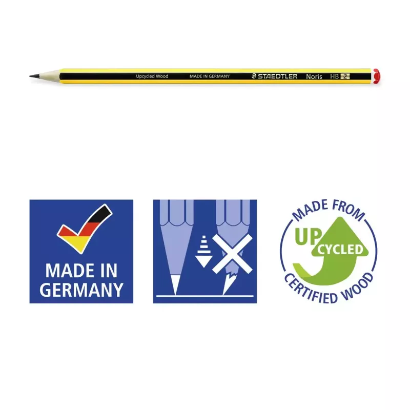 Pieštukai Staedtler Noris 120, 5 vnt., PEFC sertifikuoti
