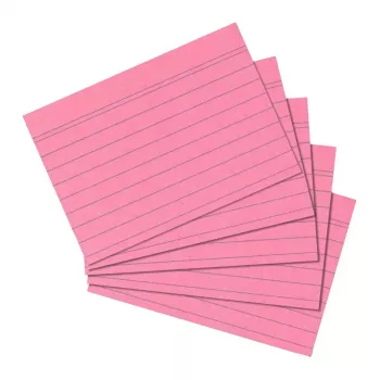Kortelės indeksinės Herlitz 10835890 Rožinė rožė 100 vnt.