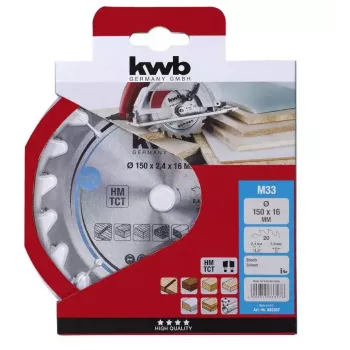 Pjūklo diskas medienai KWB 583357 150 mm kietmedžiui, fanerai, minkštmedžiui