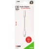 Garso kabelis 2GO 797140 0,1 m 3,5 mm Lightning baltas