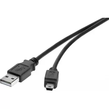USB laidas Renkforce RF-4455807 0,3 m USB A Mini-USB B juodas