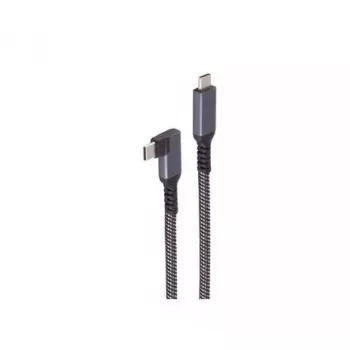 USB C į USB C laidas ShiverPeaks BS14-75017, USB 3.2 Gen 2 (10 Gbit/s), 2 m, juoda/balta