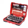Veržliarakčių komplektas KS Tools 918.3050 31 galvutė, chromo-vanadžio plienas