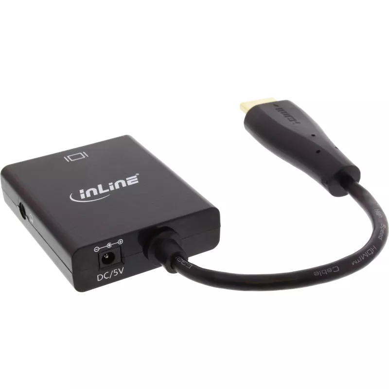 InLine keitiklis HDMI į VGA su garso įvestimi