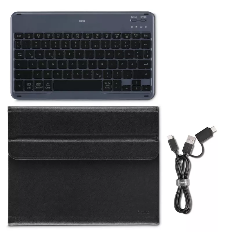 Hama Travel 500 27,9 cm (11 colių) Folio juoda, pilka