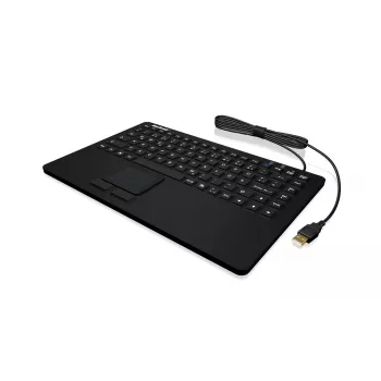 KeySonic KSK-5230 IN (CH) klaviatūra, biuro, USB, QWERTZ, Šveicariška, juoda
