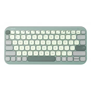 Belaidė Bluetooth 75% klaviatūra ASUS Marshmallow KW100 — QWERTZ išdėstymas, žirkliniai jungikliai, žalia, namams