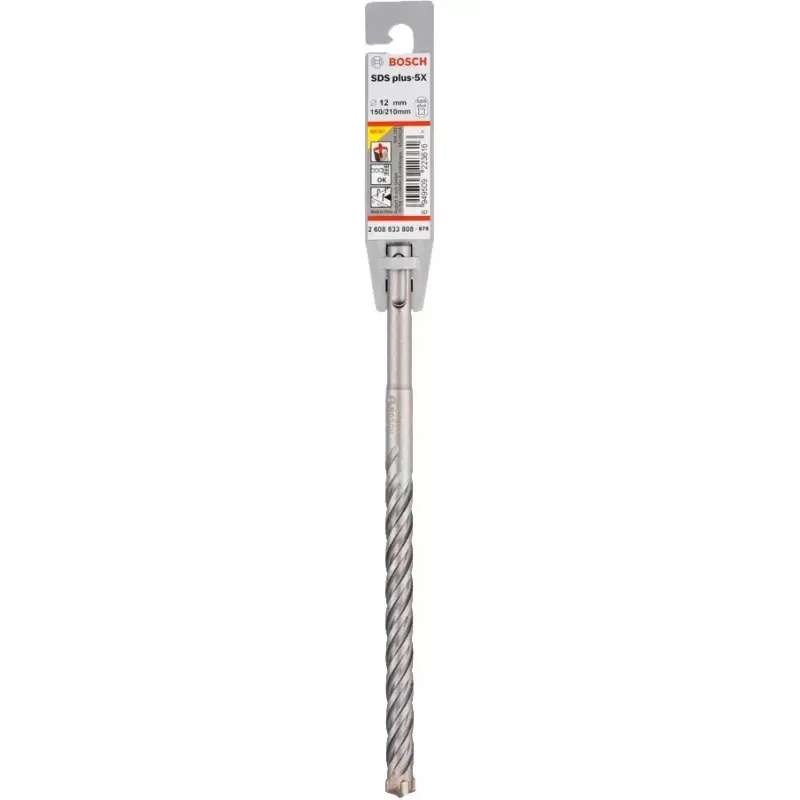 Gręžtuvas betonui Bosch 5 mm, modelis 2 608 833 772, vientisas, skirtas rotaciniam plaktukui