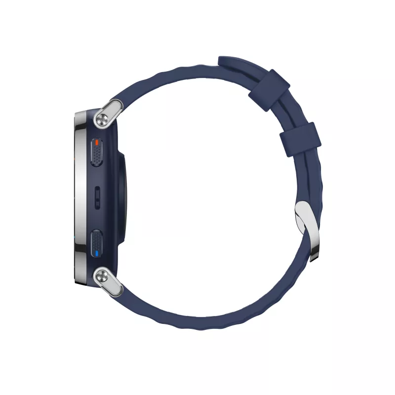 Išmanusis laikrodis Amazfit W2558GL2N — 1,32 colio (3,35 cm) AMOLED 466×466 px, GPS, 365 mAh, silikoninis dirželis (mėlynas)