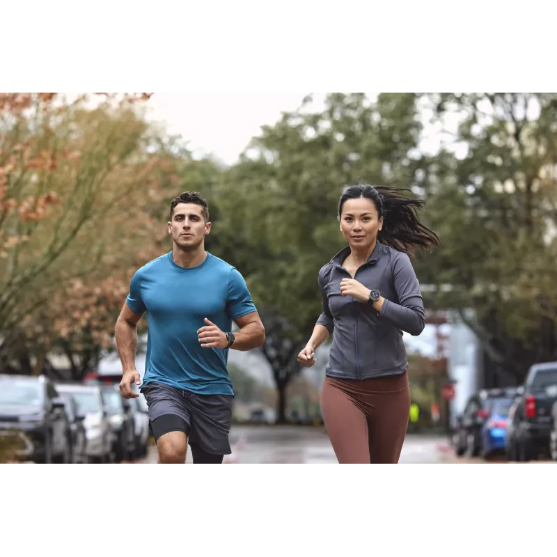 Išmanusis laikrodis Amazfit W2558GL2N — 1,32 colio (3,35 cm) AMOLED 466×466 px, GPS, 365 mAh, silikoninis dirželis (mėlynas)