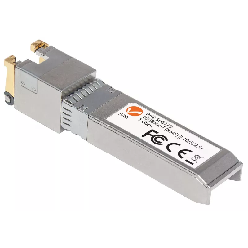 Intellinet 10 Gigabit Copper SFP+ modulis, 10GBase-T (RJ45), 30 m, iki 10 Gbps su Cat6a, MSA suderinamas, atitinka Cisco MA-SFP-10G-T, trejų metų garantija