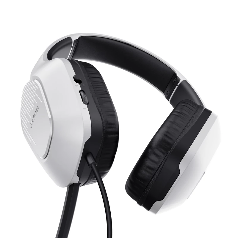 Trust GXT 415PS ZIROX ausinės laidinės, žaidimams, juodos, baltos