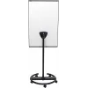 Mobilus flipchartas su apvaliu pagrindu Legamaster SKETCH EASY — plieninis, 5 ratukai, 720×600 mm