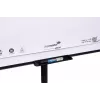 Mobilus flipchartas su apvaliu pagrindu Legamaster SKETCH EASY — plieninis, 5 ratukai, 720×600 mm